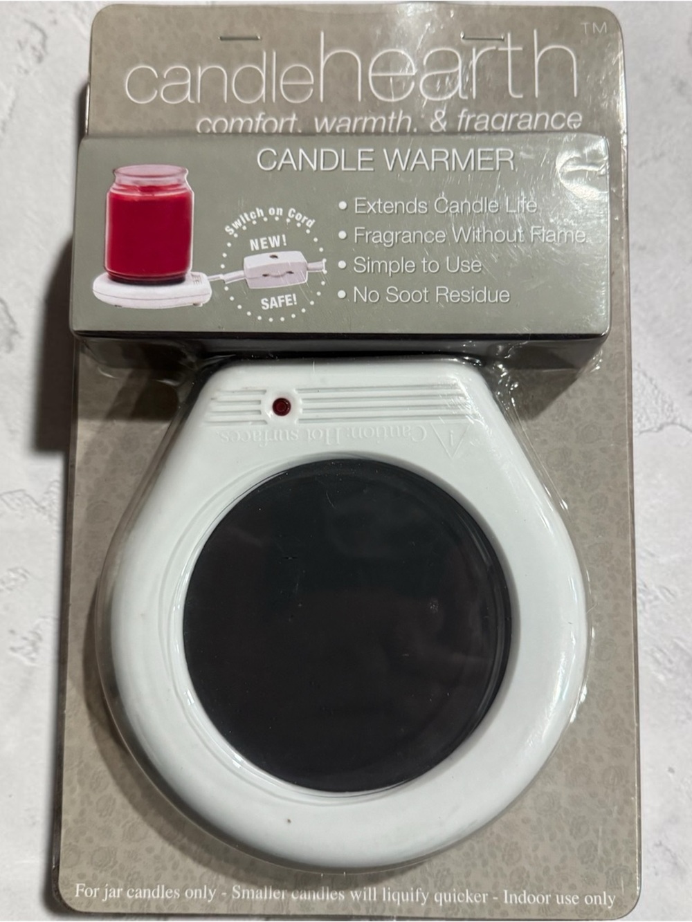 White Plug-In Candle Warmer - Safe Flame-Free Fragrance